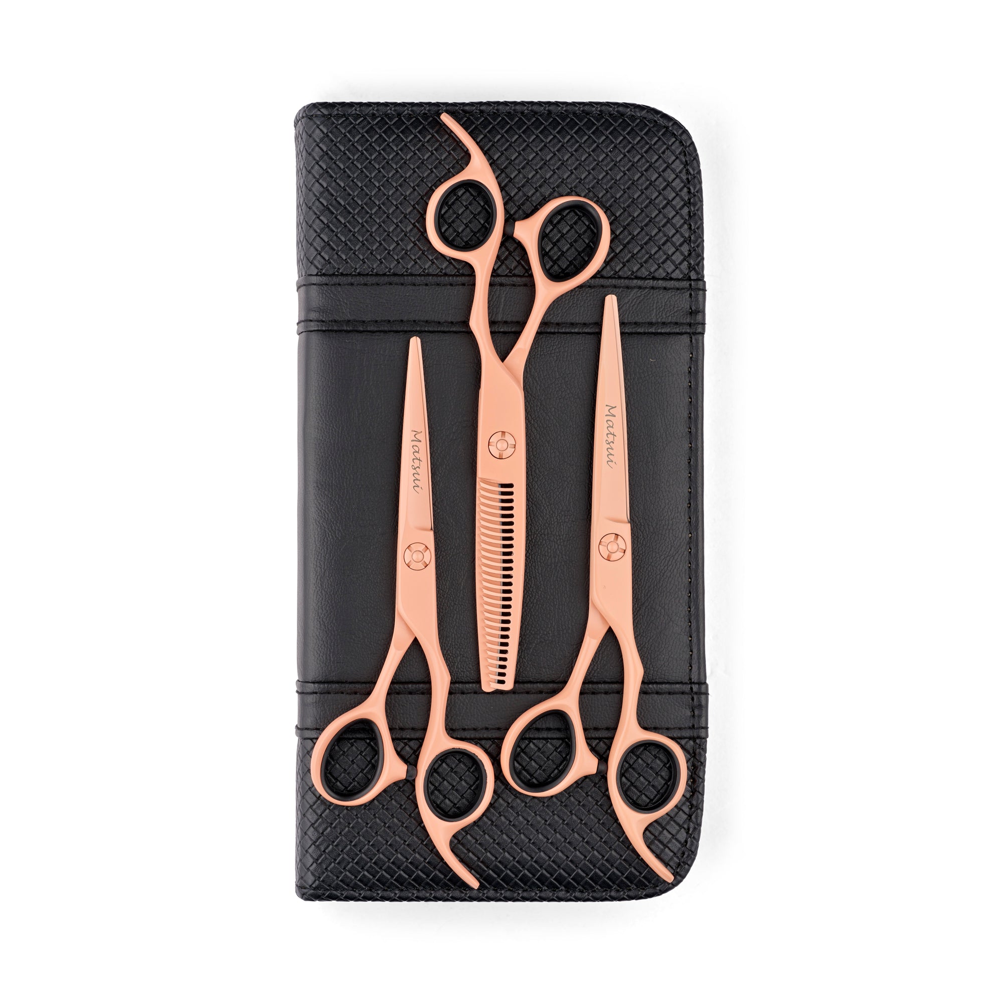 Matsui Pastel Peach Hair Scissors Triple Set (6623023530045)