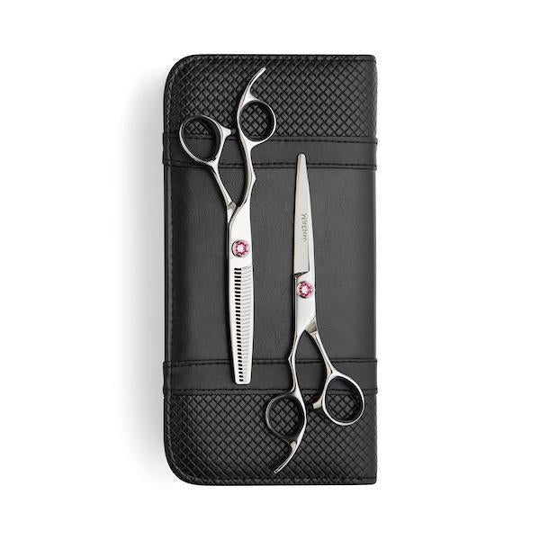 2022 Lefty Matsui Swarovski Elegance Pink Scissors & Thinning Shears Combo (Limited Edition) (4533442379837)