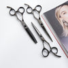 2020 Matte Black Matsui Damascus Offset Scissors &amp; Thinning Shears Combo (1828609491005)