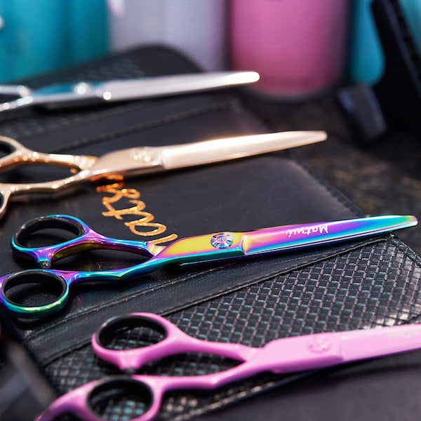 Fancy hair cutting scissors