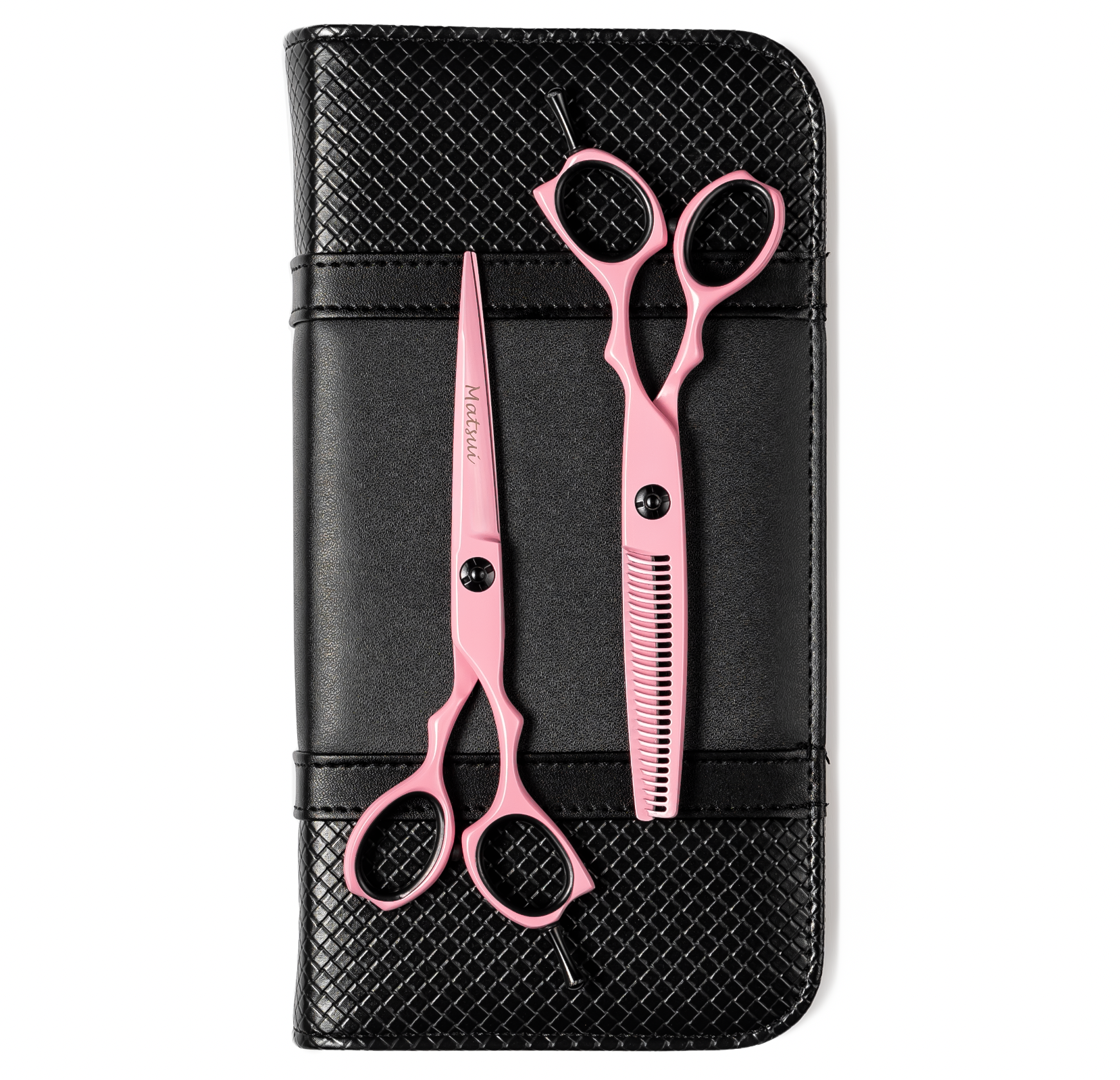 Matsui Precision Pastel Pink Professional Hair Scissor & Thinner Combo