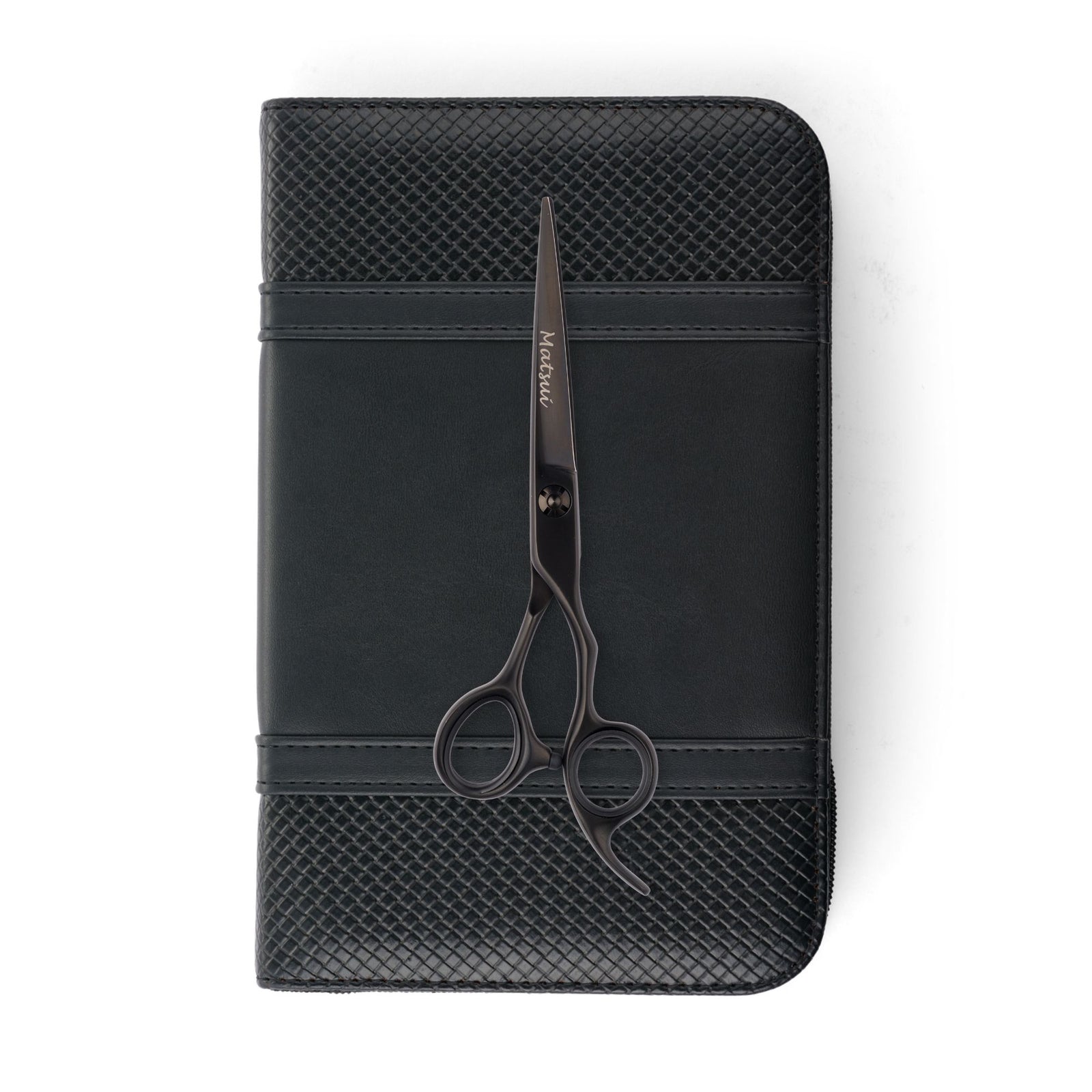 Matsui Lightweight Classic Matte Black Offset Cutting Scissor (7042781216829)