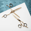 Matsui Rose Gold Swivel 6 inch Scissor Thinner Combo (3668383563837)