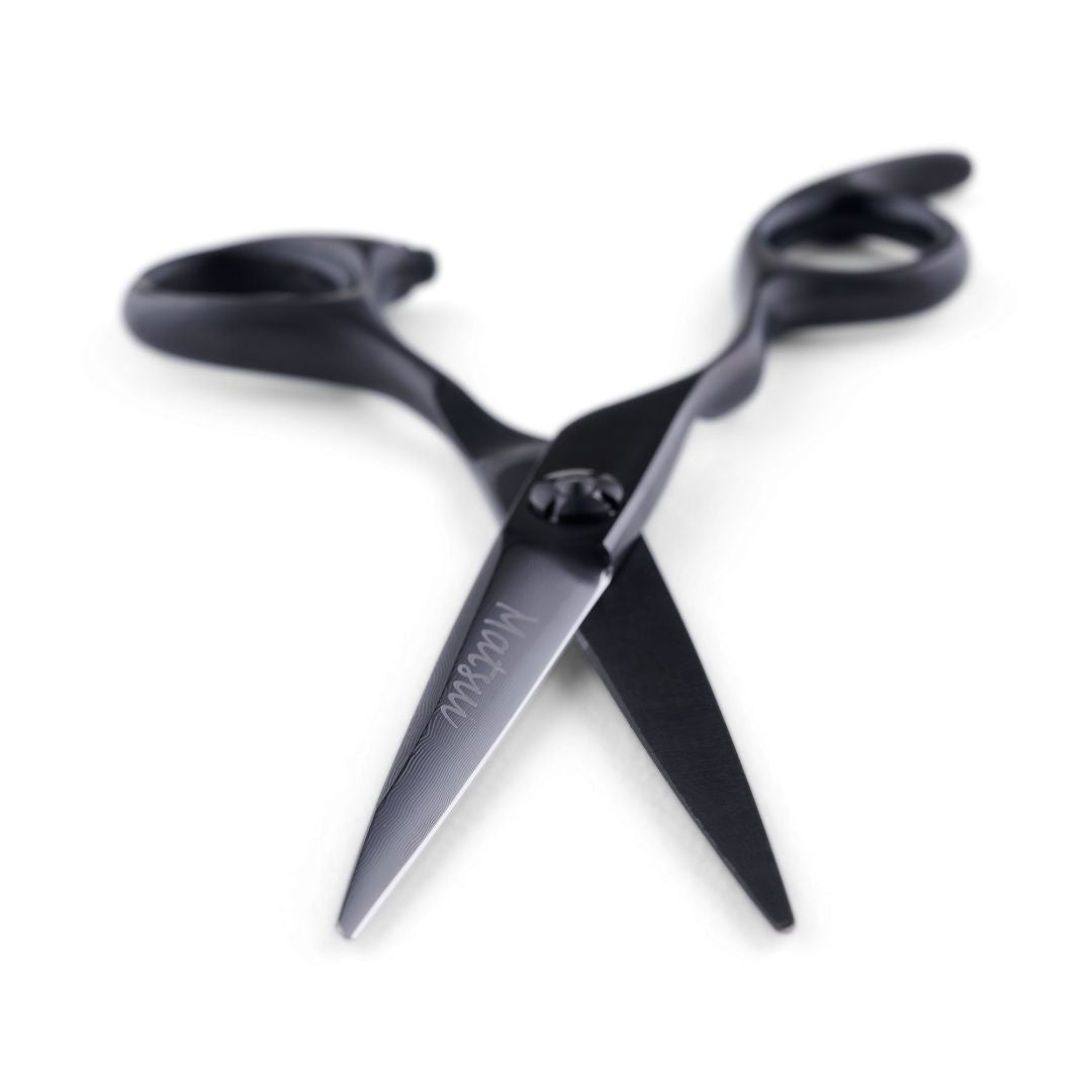 Matsui Damascus Offset Lefty Scissor Thinner Combo Matte Black (6566997393469)