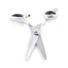 Matsui Damascus Offset Scissors, Lefty Triple Set Silver (6566995165245)