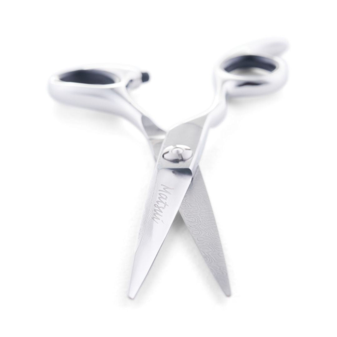 Damascus Silver Cutting Scissor Lefty (6566993264701)