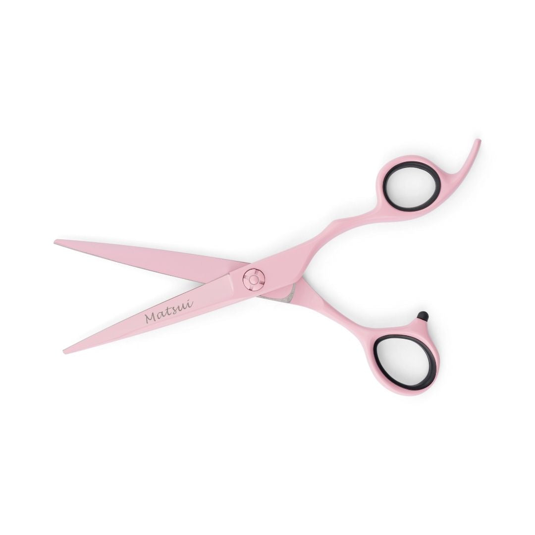 Matsui Pastel Pink Hairdressing Scissors Triple Set (6623036670013)