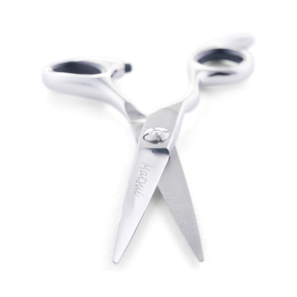 Lefty Damascus Silver Offset Hairdressing Scissors Thinner Combo ...