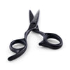 Matsui Damascus Offset Scissors, Lefty Triple Set Matte Black (6566998048829)