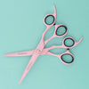 Lefty Matsui Pastel Pink Hair Cutting Scissor (6940383969341)