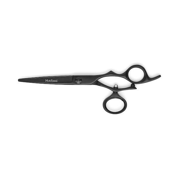 Matsui Swivel Lefty Matte Black Hair Scissor - Scissor Tech Australia