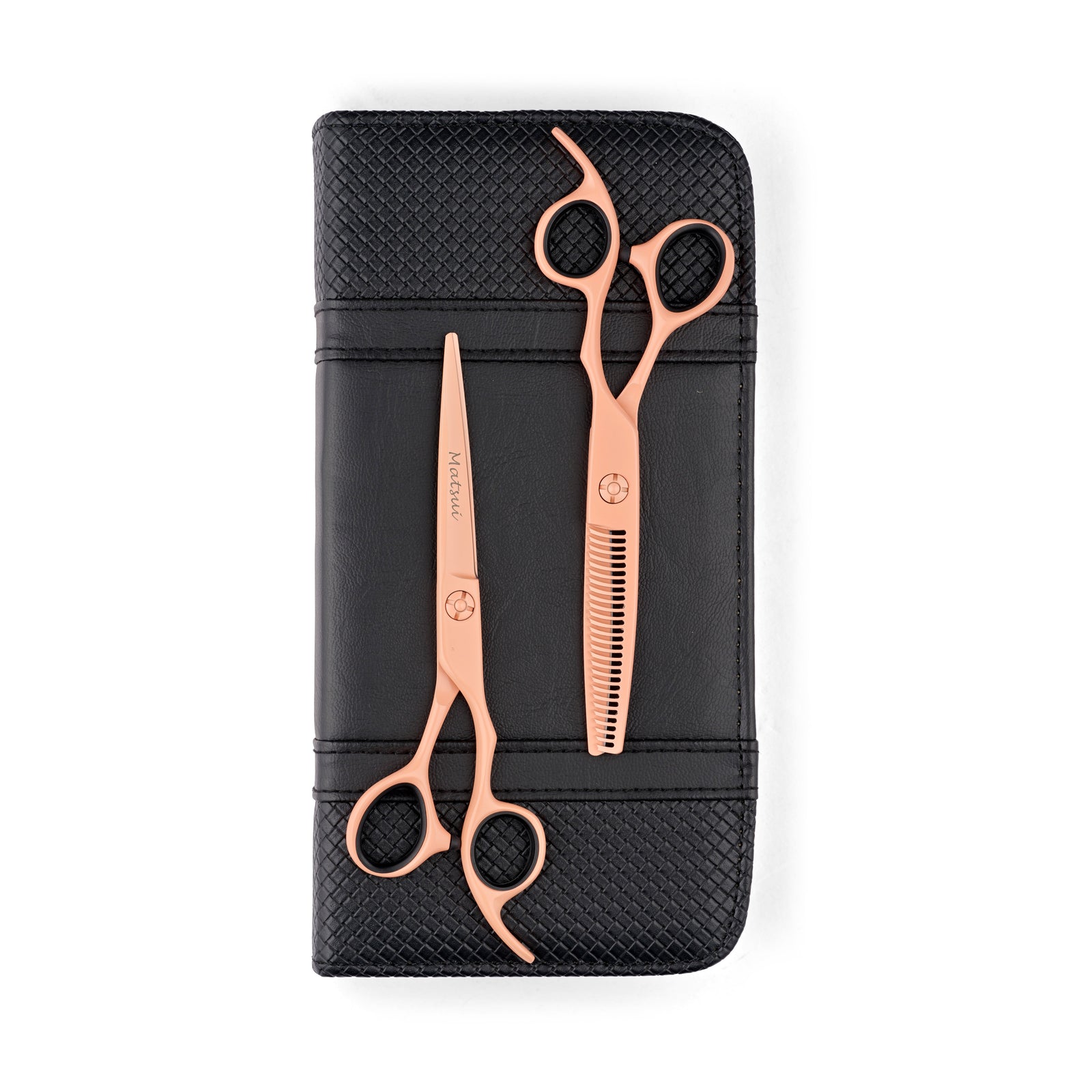 Matsui Pastel Peach Combo Hairdressing Scissors (6623021760573)