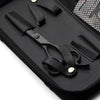 Matsui Matte Black VG10 Limited Edition Offset scissor case detail (1406154932285) (4859153154109)