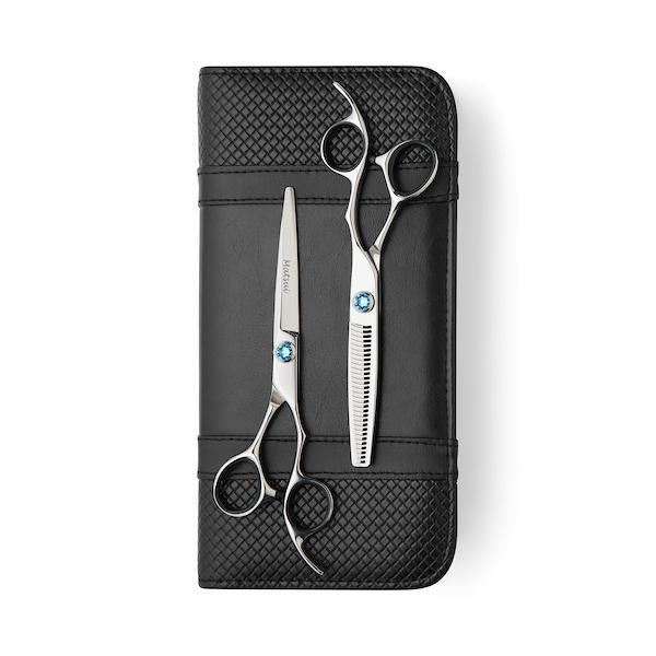 2020 Matsui Swarovski Elegance Sky Blue Scissors & Thinning Shears Combo (Limited Edition) (1693637935165)