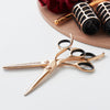 The Latest Matsui Rose Gold Aichei Mountain Offset Hair Stylist Scissors - Thinner Combination (6798662303805)