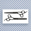 Exclusive Matsui Matte Black Aichei Mountain Offset Hair Stylist Scissors - Thinner Combo (6798654210109)