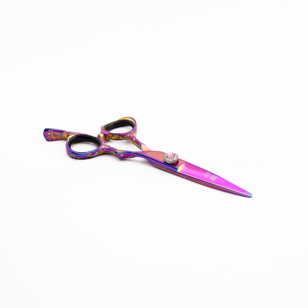 Sozu Essentials Pink Rainbow Hair Cutting Scissor - Scissor Tech Australia