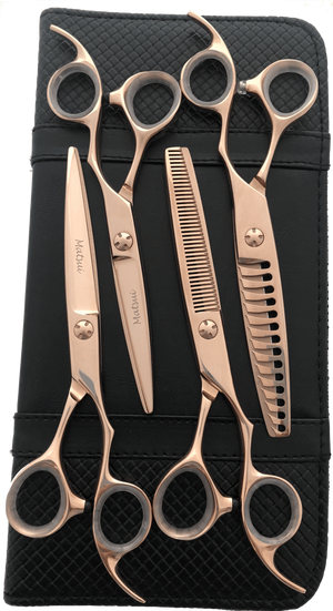 Matsui Precision Rose Gold Hair Shear & Thinner Combo 5.5 inch