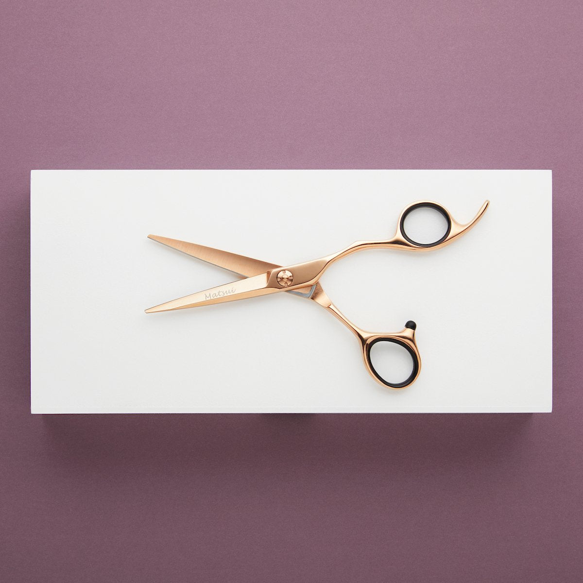 Matsui Rose Gold Aichei Mountain Offset scissor (1407864406077)