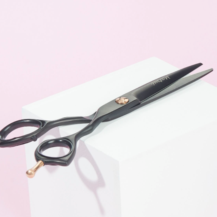 Matsui Precision Matte Black Hairdressing Scissor Twin Set (6725740855357)