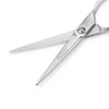 2019 Matsui Damascus Offset Scissor Triple Set scissor detail (1825690288189)