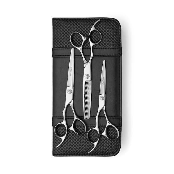 Lefty VG10 Matsui Offset Hairdressing Scissors Triple Set (4859156889661)