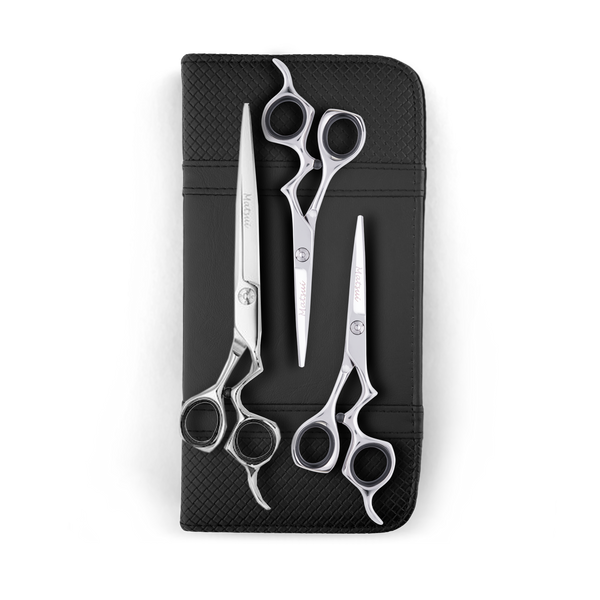 Matsui Classic Ergo Support Scissor Silver Triple Set - Scissor Tech ...