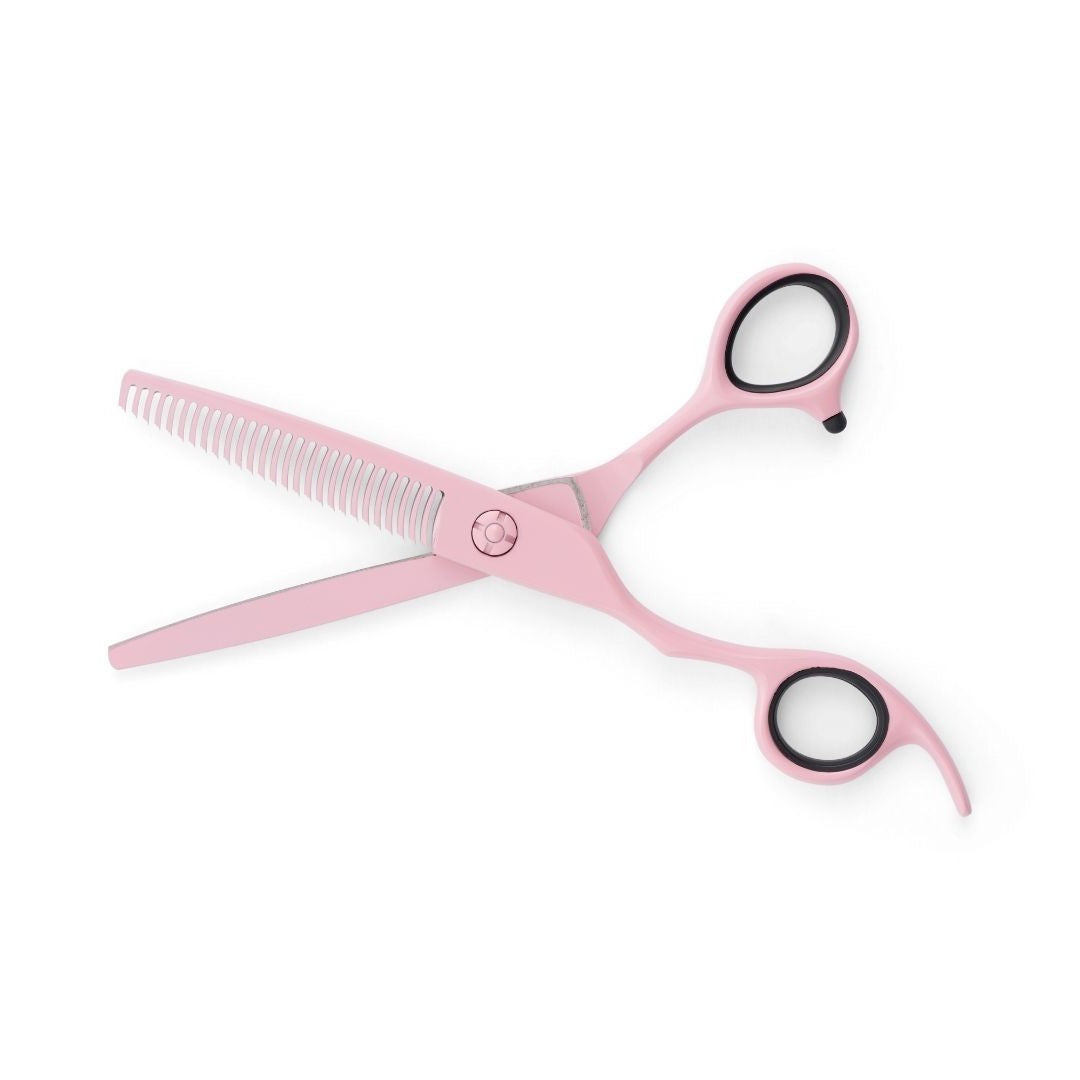 Lefty Matsui Pastel Pink Hairdressing Scissors Triple Set (6941177020477)