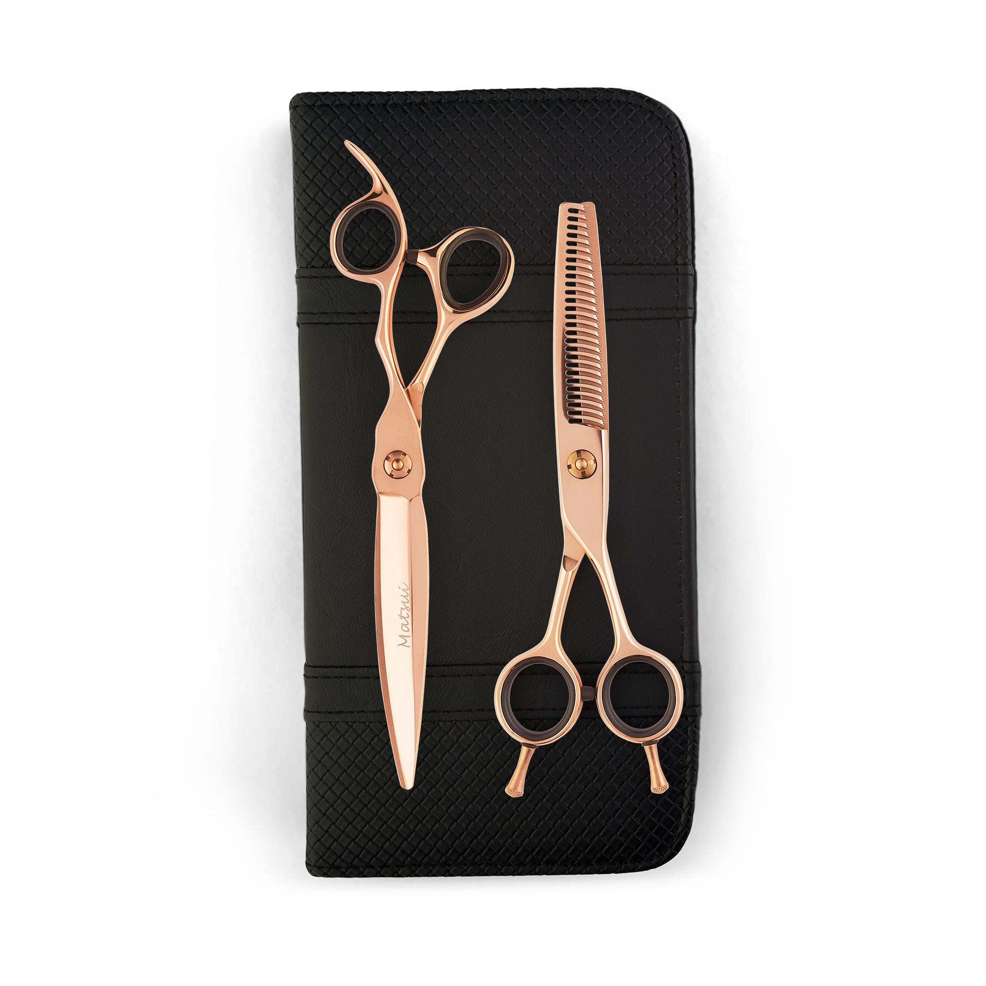 Matsui VG10 Sword Scissor Thinner Combo - Rose Gold (4540276899901) (4859528478781)