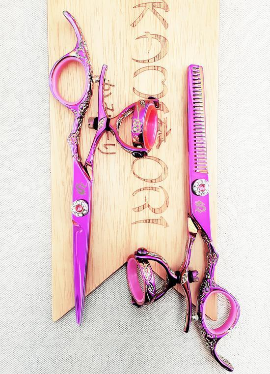 KAMISORI Jewel Double Swivel Professional Hair Shears Set (752256679997)