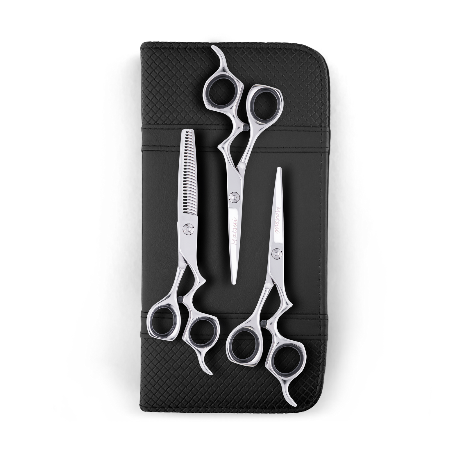Matsui Classic Ergo Support Scissor Silver Thinner Triple Set (6550067675197)